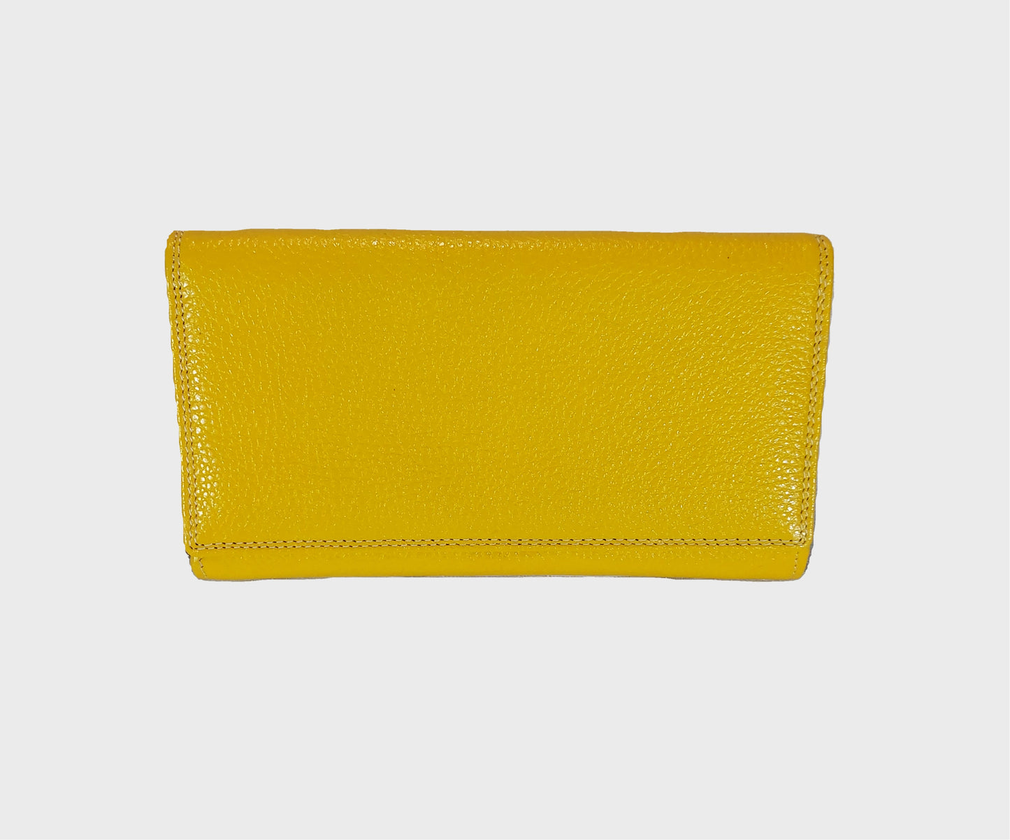 Leather Purse (Yellow) Large