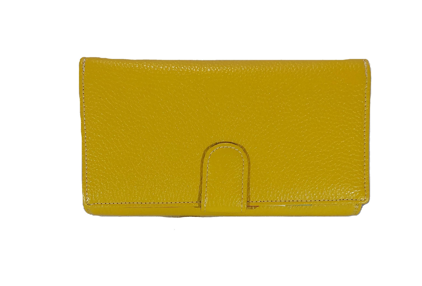 Leather Purse (Yellow) Large