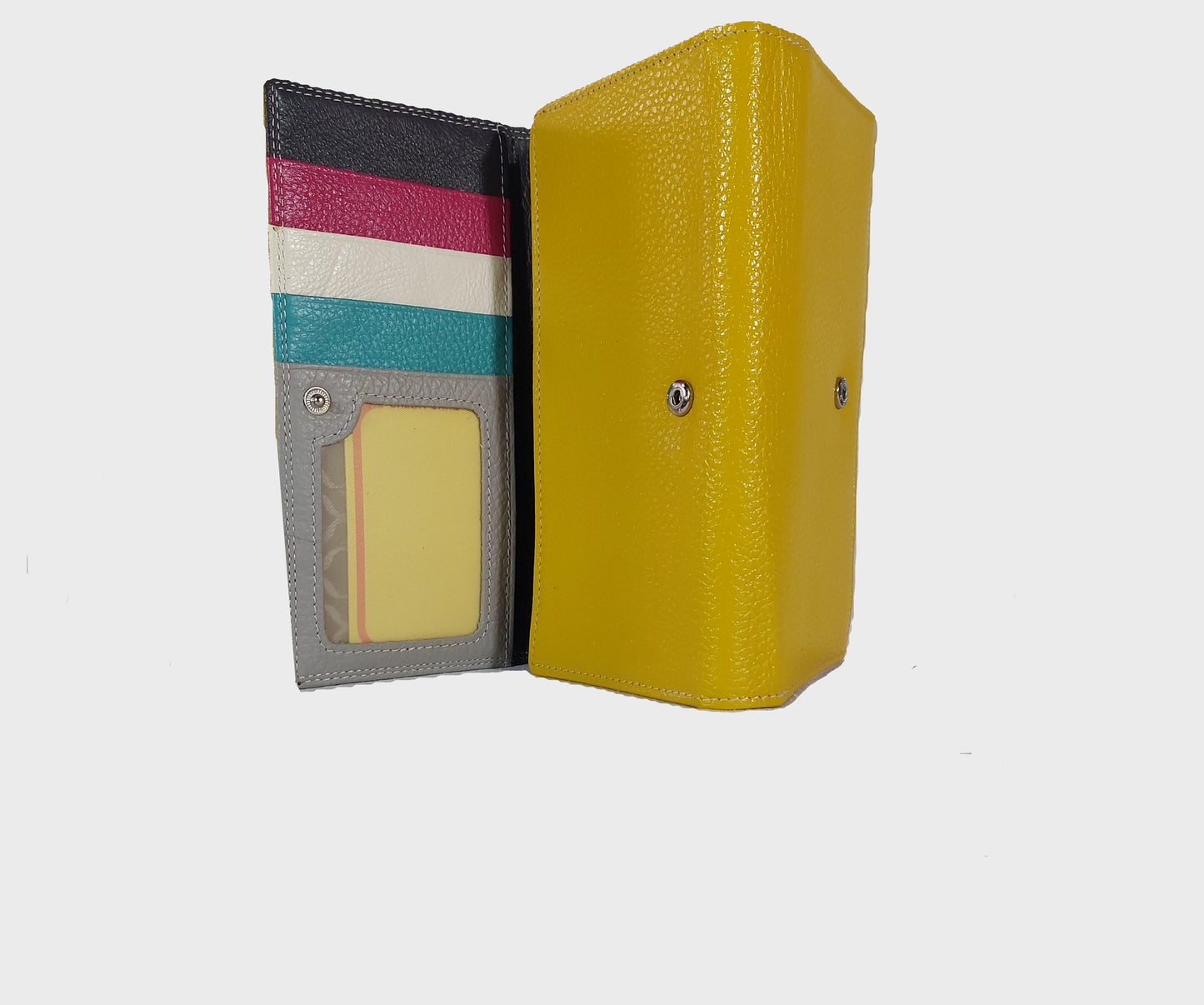 Leather Purse (Yellow) Large