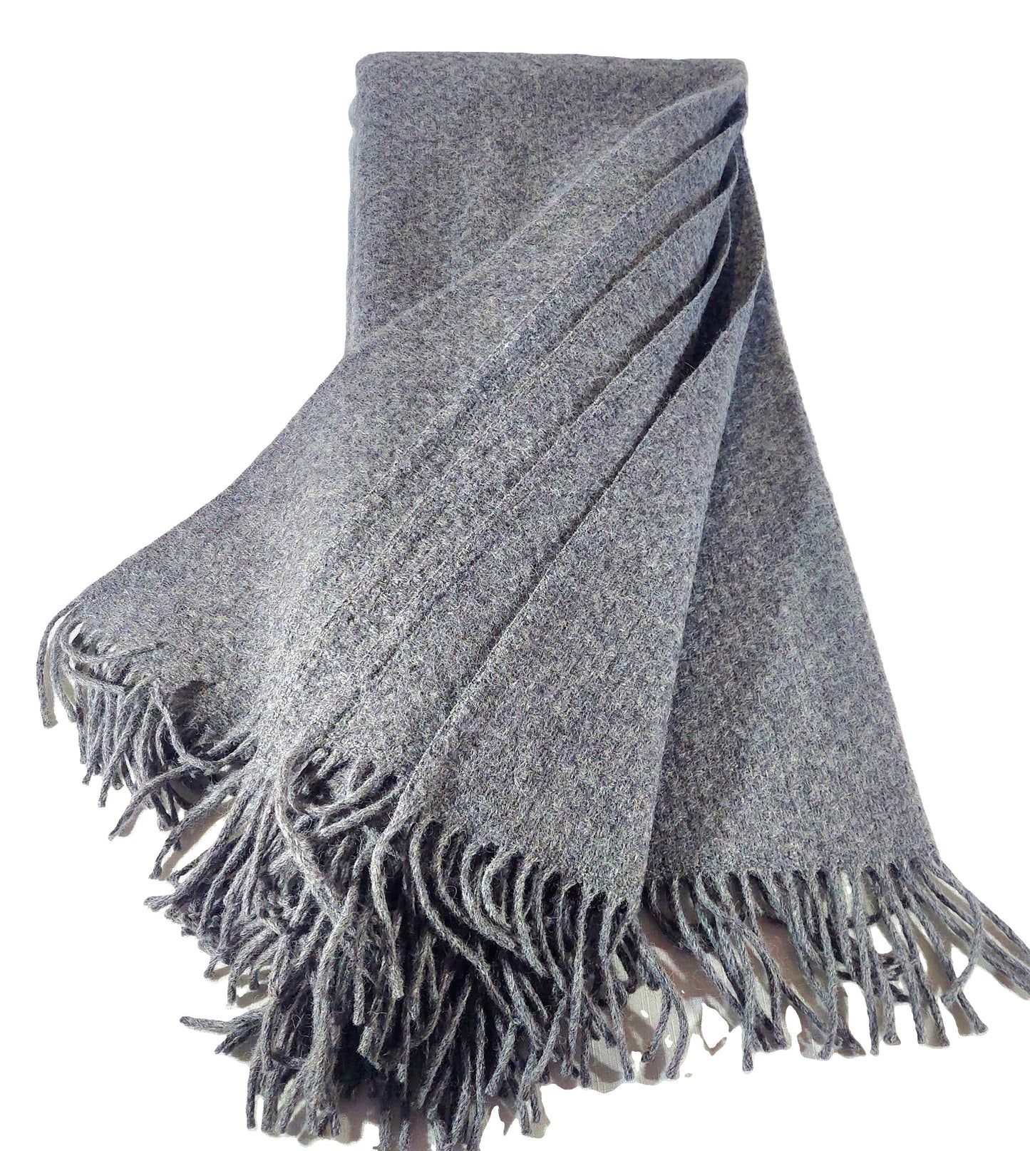 British Made Woollen Blanket Grey