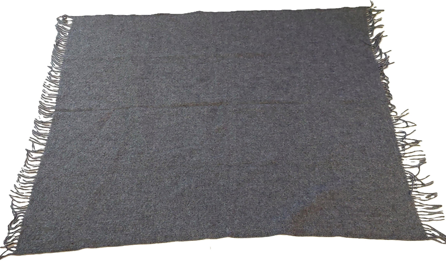 British Made Woollen Blanket Grey