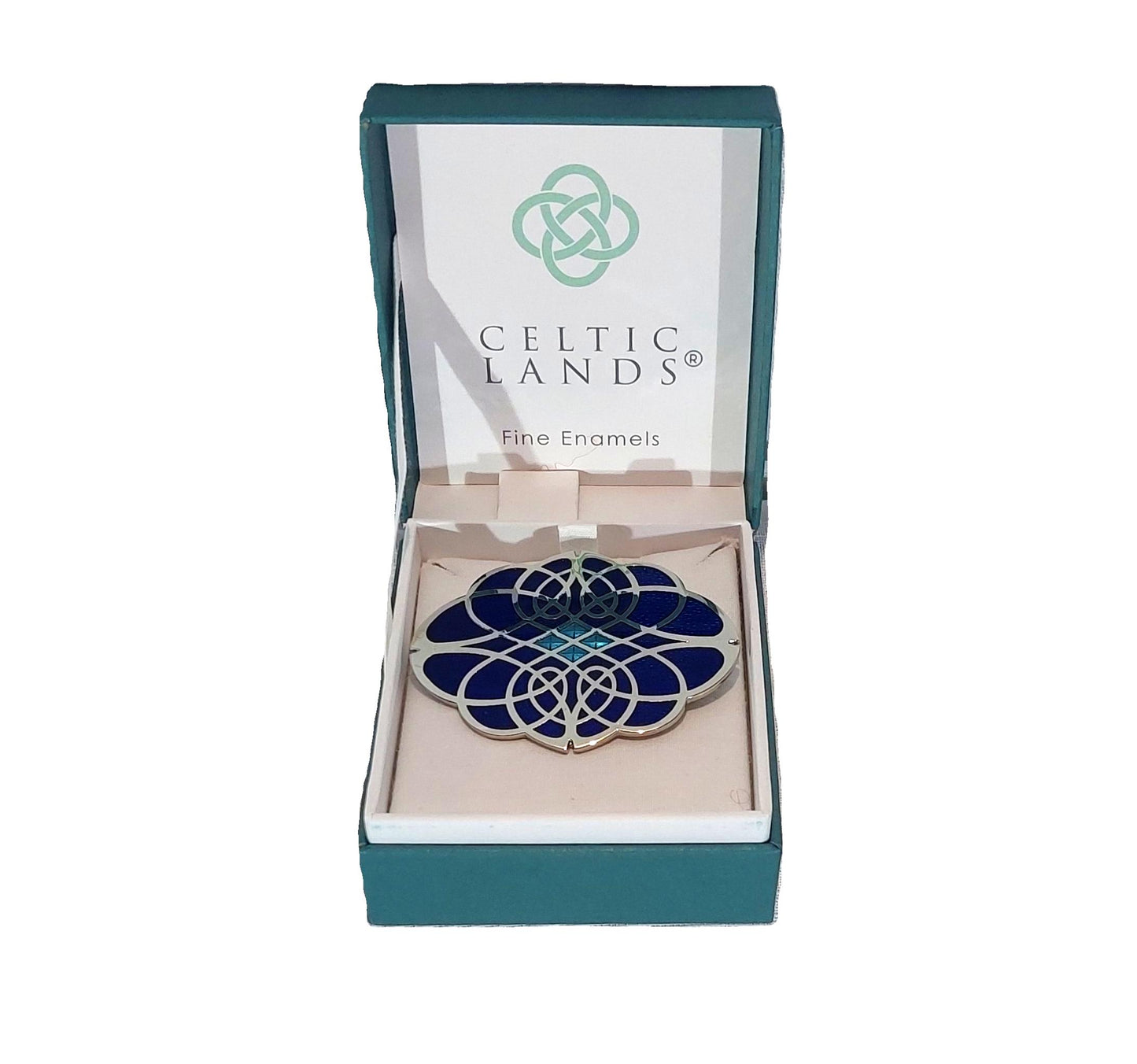 Celtic Lands Large Celtic Brooch (Blue)