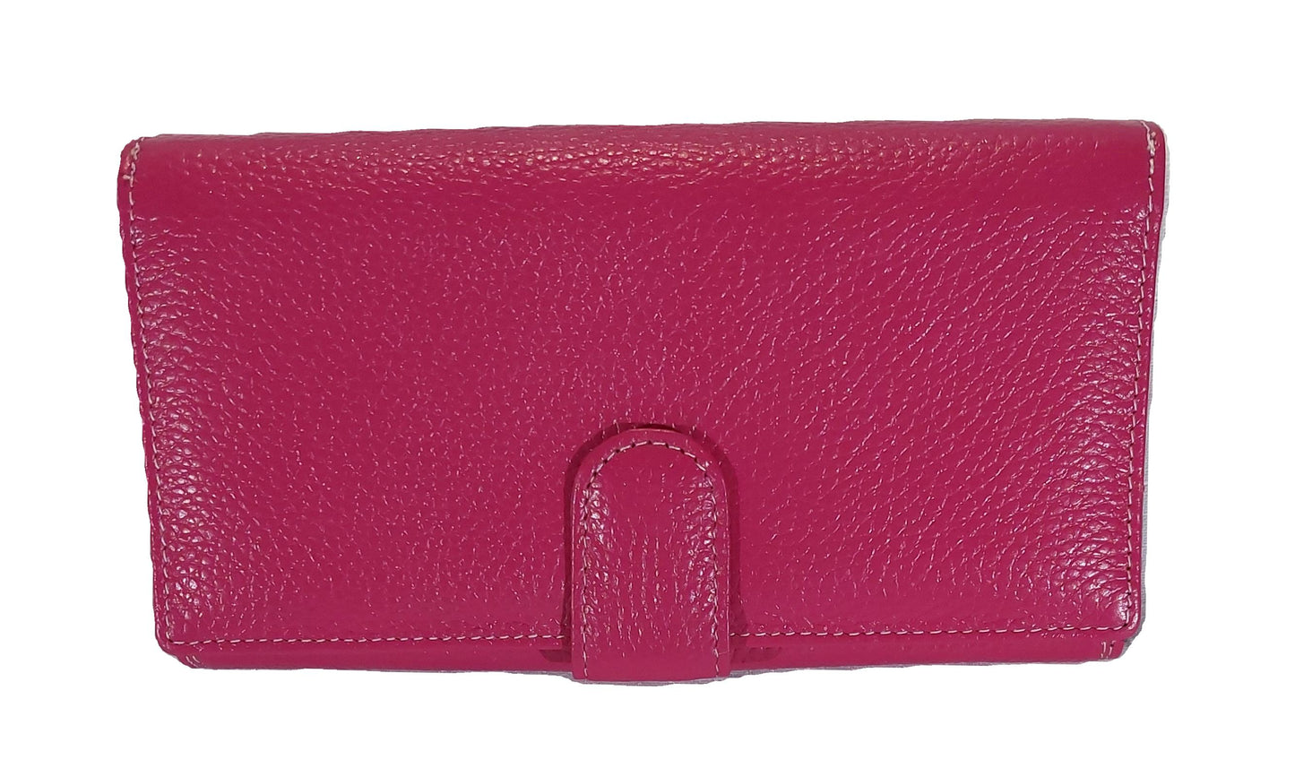 Leather Purse Large (Pink)